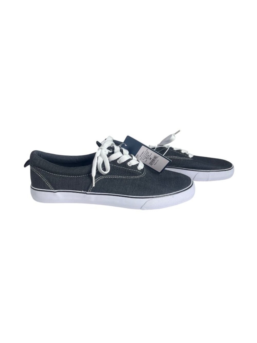 Universal Thread Canvas Sneakers Shoes Size 9W Black New Lace-Up